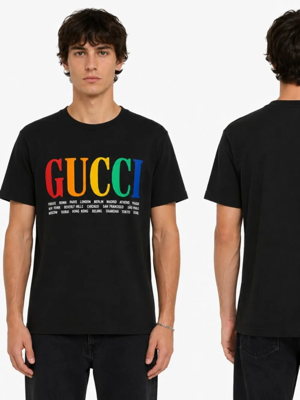 Gucci Graphic Print Tee - Black - Size M